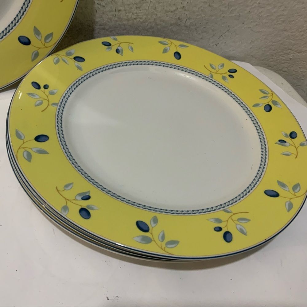Set of 4 Royal Doulton blueberry 10.25" Dinner Plates - Picture 3 of 6